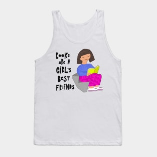 Books are Girls Best Friend's - Book Reading Lover Tank Top